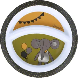 Teller STERNTALER "Elefant Eddy", Baby, Gr. 21,8cm, bunt, Polypropylen, Speiseteller, für Kinder