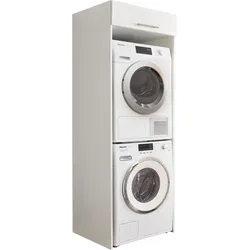 Waschmaschinenumbauschrank LAUNDREEZY "LAUNDREEZY LDL", weiß, B:67,5cm H:200cm T:67,5cm, Schränke, Breite 67,5 cm