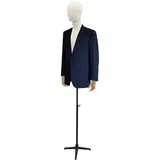 HUOMMGS Männlich Schneiderpuppe für M Größe Poseable Schneiderpuppe 135-193cm Höhenverstellbar Schneiderpuppen Bis 8KG Kleiderpuppe mit Doppelte Klammeröffnung Design Herrnbüste (Schwarz)