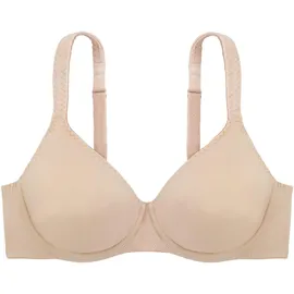 DORINA Bügel-BH "Lindsay", Damen, Gr. 70, Cup D, beige, Microtouch, Obermaterial: 84% Polyamid, 16% Elasthan, unifarben, bequem, BHs Bügel-BH, nahtlos, weiche Cups, bequem