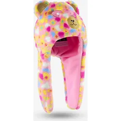 Skimütze peruanisch Teddy Kinder - rosa/blau/gelb EINHEITSGRÖSSE