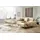W.Schillig Eckcouch Leder 3-Sitzer Beige