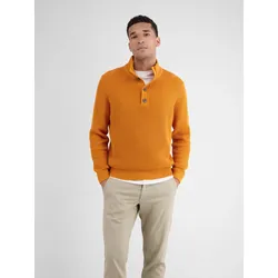 Troyer in grober Strickstruktur - Pumpkin Orange - XXL