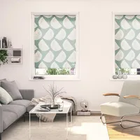 Lichtblick Rollo Klemmfix, ohne Bohren, blickdicht, Moving Rainbow Grün