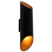 QAZQA Design Wandleuchte schwarz mit Gold - Organo s.