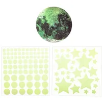 Moses moses. Nachtleuchtende Wandsticker Mond und Sterne