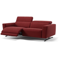 Stoff Sofagarnitur ALESSO Sofa mit Sitzfunktion - Rot