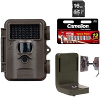 DÖRR Snapshot Mini Black 30MP 4K Komplettset | Überwachungskamera - Wildkamera - Fotofalle - 30MP - Ultra HD 4K Videos - 940nm IR LEDs - Black LEDs | für den Innen- und Außenbereich (Komfort-Kit 2)