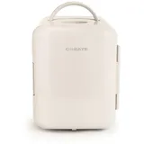 CREATE / FRIDGE MINI BOX/Mini-Kosmetik-Kühlschrank Cremeweiß/Retro-Design, Warm- und Kaltfunktion, 4L Fassungsvermögen, leicht zu tragen, 48W