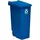 Wellhome WELL HOME MOBILIARIO & DECORACIÓN Container Wellhome recyceln 110 Liter, mit Deckel geschlossen, ideal für Papier- und Papp -Recycling, mit Rädern