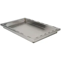 CHEFGASTRO BBQ Grillplatte Edelstahl einsetzbare Plancha für Napoleon Lex & Prestige | 32,5x44,0x4cm für Gasgrills