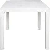 PROGARDEN Bali Gartentisch 78 x 78 x 72 cm Weiß
