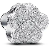 Pandora Strukturierte Pfote Mini-Charm 794043C00 Charm Silber, Kompatibel Moments,
