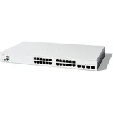 Cisco Catalyst 1300 Rackmount Gigabit Managed Stack Switch, 24x RJ-45, 4x SFP+ (C1300-24T-4X)