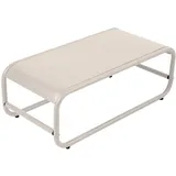 Tisch Basse de Jardin aus Metall 85x40x30 cm beige Oviala