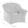 DOMO collection Sessel Sarafina Mikrofaser 102 x 83 x 81 cm Beige mit Federkern