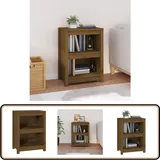 Vidaxl - Bücherregal Honigbraun 50x35x68 Cm Massivholz Kiefer - Holzregal - Buche - Bücherregal Massiv - Regal Wohnzimmer - Sideboard
