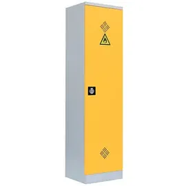 Lüllmann Umweltschrank 566246 50 x 42,2 x 195 cm grau / rapsgelb