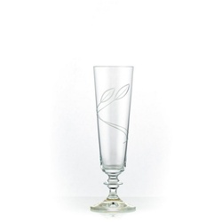 Crystalex Sektglas Bella geschliffen Sektgläser 205 ml 6er Set, Kristallglas, geschliffen weiß