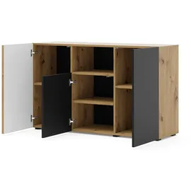 BIM Furniture Auris 135 x 82 x 42 cm Schwarz / Beige