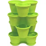 ENGELLAND® Engelland 4 x Blumentopf 44 x 44 x 100 cm Grün