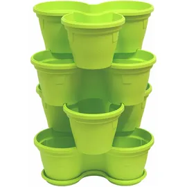 ENGELLAND® Engelland 4 x Blumentopf 44 x 44 x 100 cm Grün