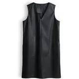 Opus Wancy Minikleid Lederoptik Schwarz 36