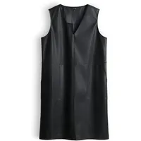 Opus Wancy Minikleid Lederoptik Schwarz 36