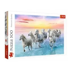 Puzzle Galoppierende weiße Pferde TREFL 37289  500 Teile