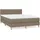 vidaXL Boxspringbett 140 x 200 cm Taupe