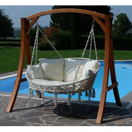 aleos Hollywoodliege Beige 2-Sitzer