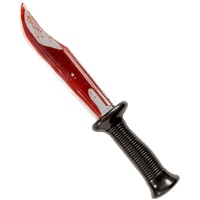 Widmann 6695K - Blutiges Messer, 34 cm, Accessoires, Deko, Blut, schwarz, Kunstblut, Kunststoff, Jack the Ripper, Psycho, Halloween, Karneval, Mottoparty