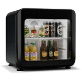 Getränkekühlschrank Glastür Mini Kühlschrank 46 L Hausbar Minibar LED 0-10 °C