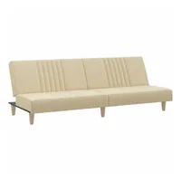 VidaXL Schlafsofa Creme Stoff
