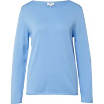 s.Oliver Feinstrickpullover mit Rollkanten Blau 40