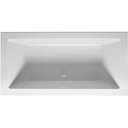 Riho Rethink Cubic Wall Badewanne 180 x 80 cm mit Riho Fall, Badewannen, hochglanz weiß