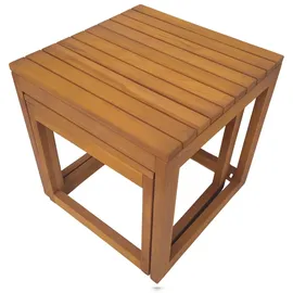 Mr. Deko Gartentisch 2er Set 0 x 0 x 0 cm Braun