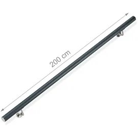 Relaxdays Relaxdays, Handlauf Aluminium, anthrazit