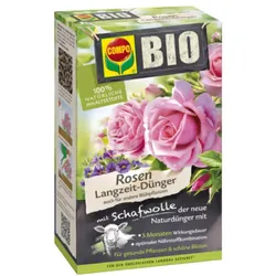 COMPO BIO Rosen Langzeit-Dünger mit Schafwolle, 2 kg, 20292