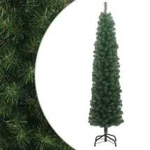 vidaXL Künstlicher Weihnachtsbaum Schlank Grün 180 cm