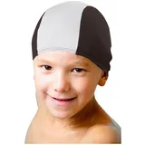 Sport-Thieme Schwimmkappen-Set Textil Schwarz-Weiß Kinder