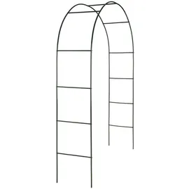 Tectake tectake® Rosenbogen, aus Stahl, stabiler Halt, 140 x 40 x 240 cm