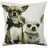 Mars & More Kissen Chihuahuas 50 x 50 cm Hellbraun