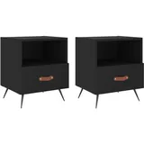 vidaXL Nachtschrank 40 x 35 x 47,5 cm Schwarz