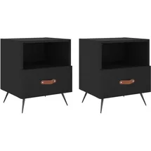 vidaXL Nachtschrank 40 x 35 x 47,5 cm Schwarz