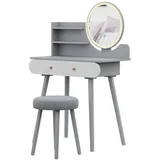 Vicco Schminktisch Edda 80 cm mit LED Beleuchtung und Hocker