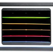 Exacompta 305798D 1x Desktopsorter quer mit 5 Fächern Iderama, harlekin - Regenbogen