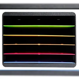 Exacompta 305798D 1x Desktopsorter quer mit 5 Fächern Iderama, harlekin - Regenbogen
