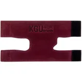 Trompetenventilschutz von KGUBrass ist ein Leder-Trompetenventilschutz aus luxuriösem mildem und dickem Material; Verwendung als Schutz vor Korrosion, Kratzern und Flecken (Marsala)