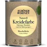 Schöner Wohnen Farbe Naturell Kreidefarbe 'Muschelliebe' hellbeige matt 1 l